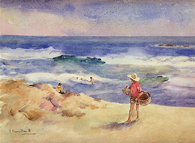 Boy on the Sand Joaquin Sorolla